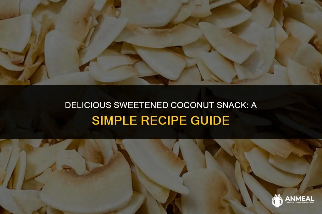how to make a sweetened coconut snack
