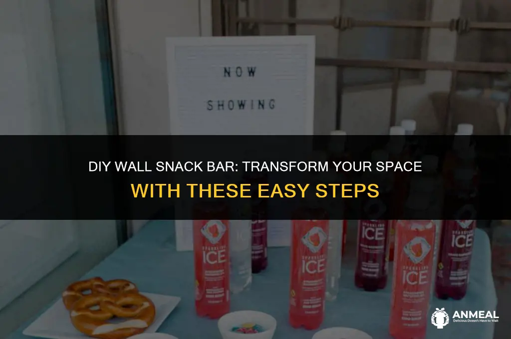 how to make a wall snack bar at home