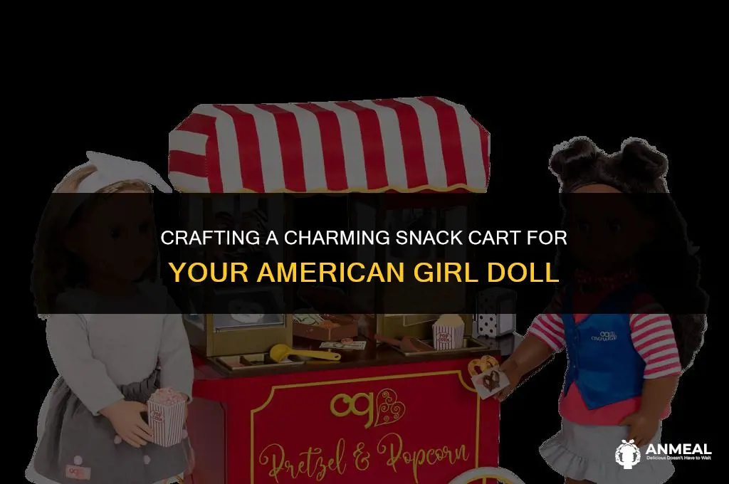 how to make an american girl doll snack cart