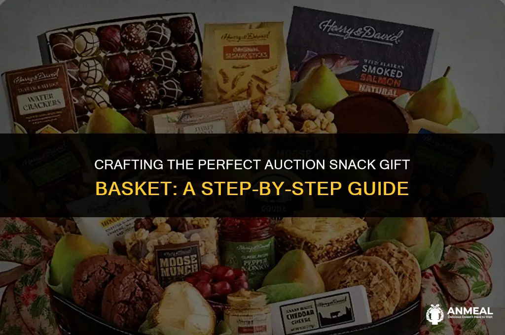 how to make an auction snack gift basket