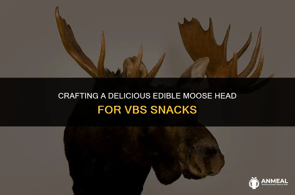 how to make an edible snack moose head for vbs