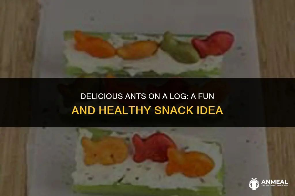 how to make ants on a log snack
