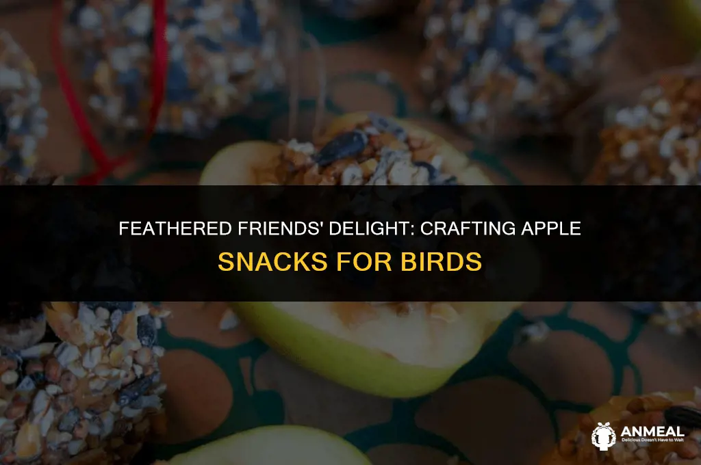 how to make apple snacks for birds