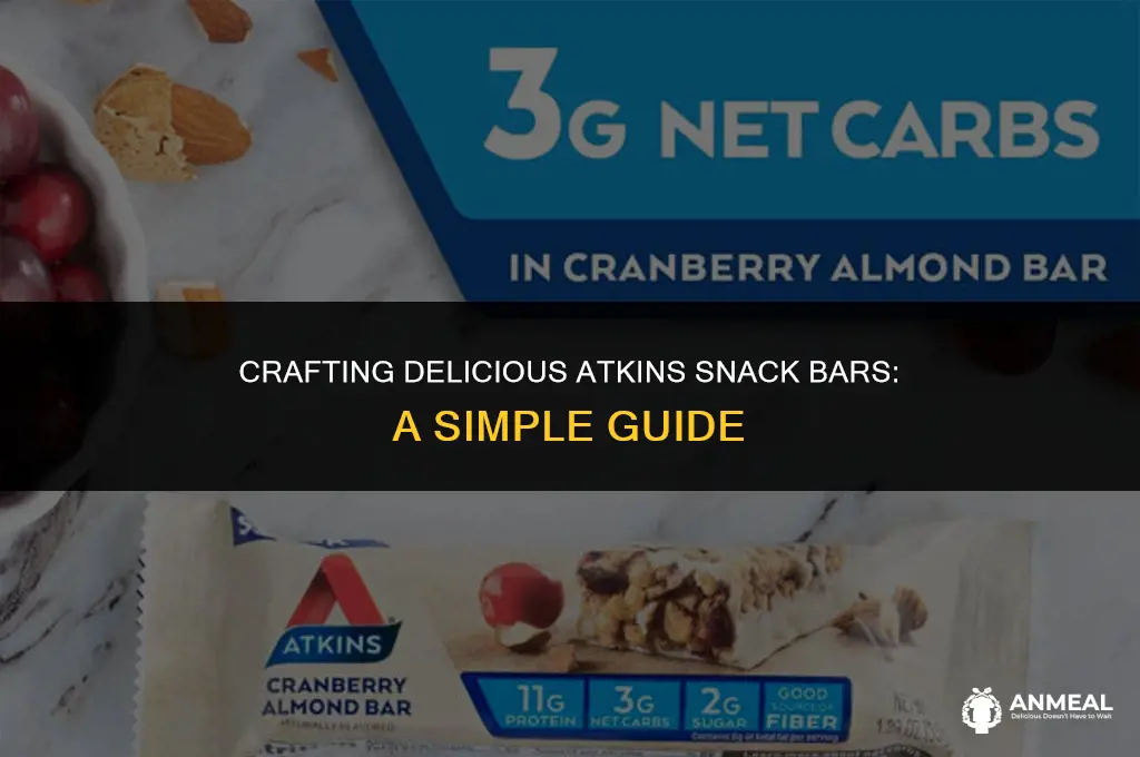 how to make atkins snack bars