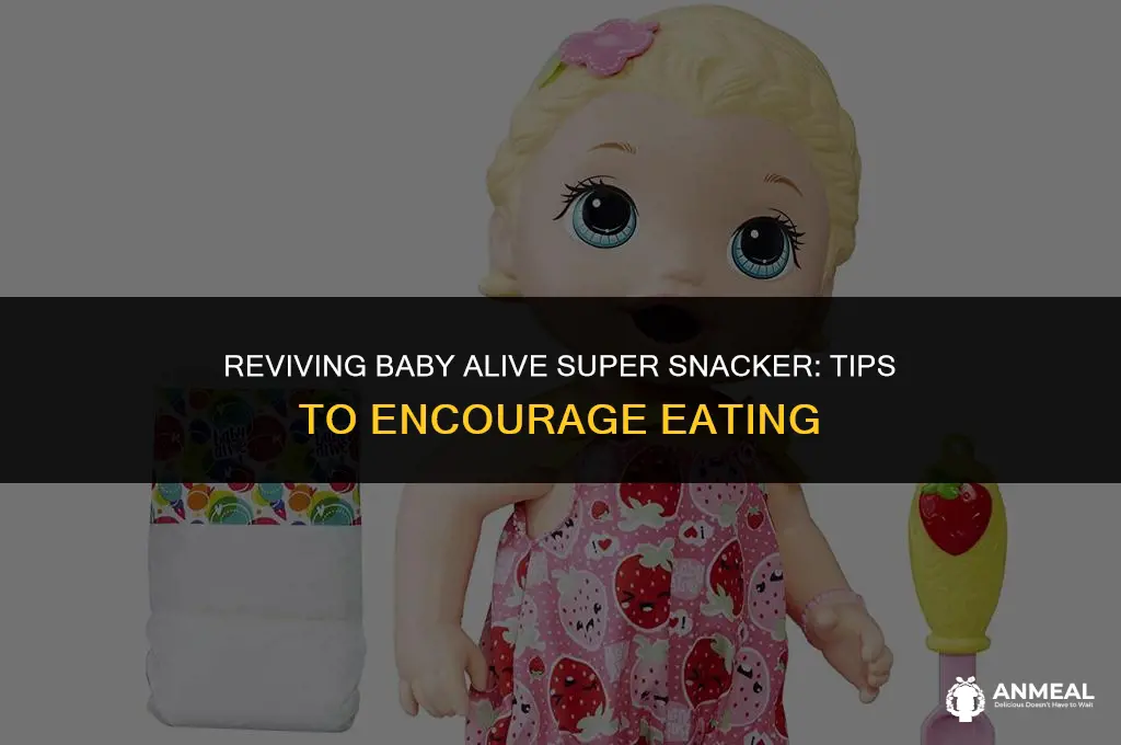 how to make baby alive super snacker eat