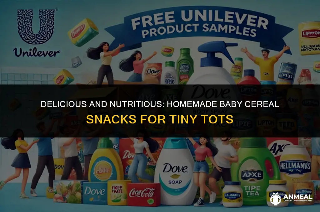 how to make baby cereal snacks