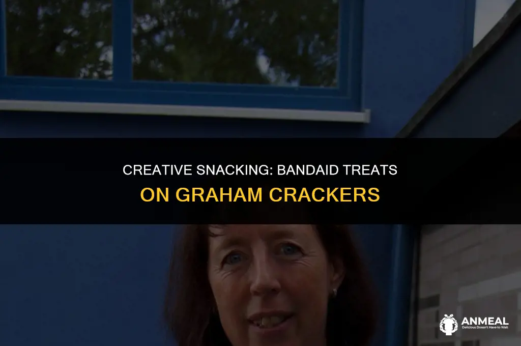 how to make bandaid snack on graham crackers