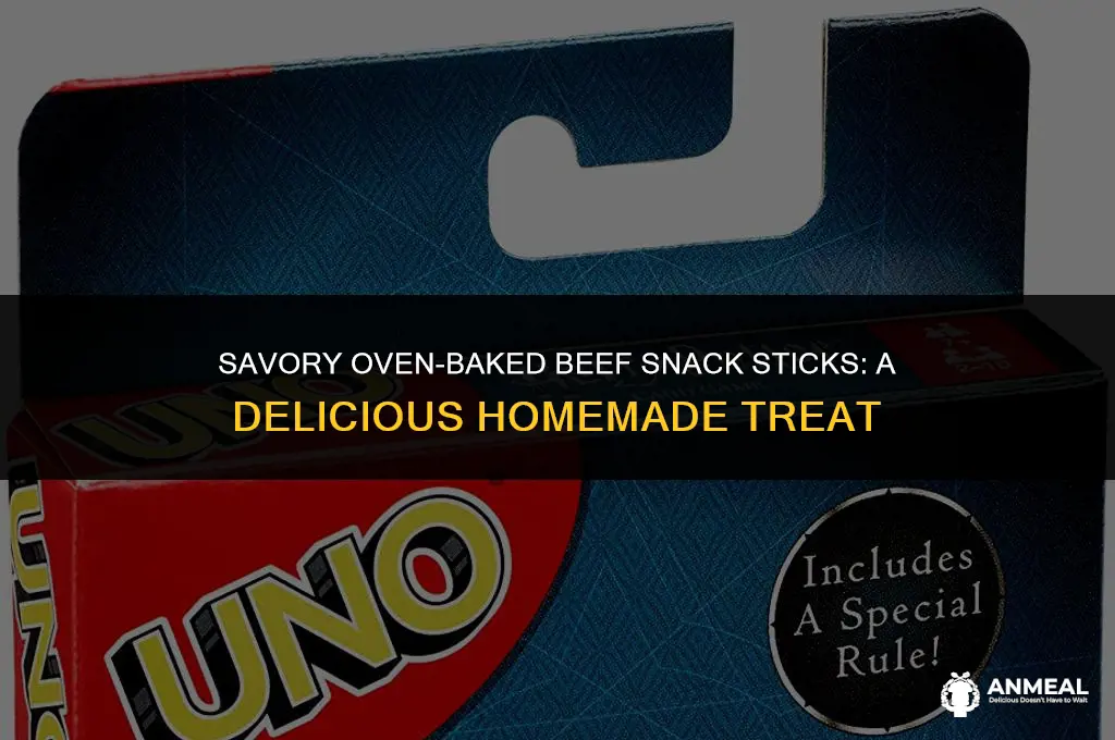 how to make beef snack sticks in the oven