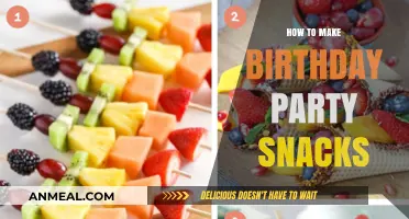 Delightful DIY Birthday Party Snacks: Easy Recipes for Kids