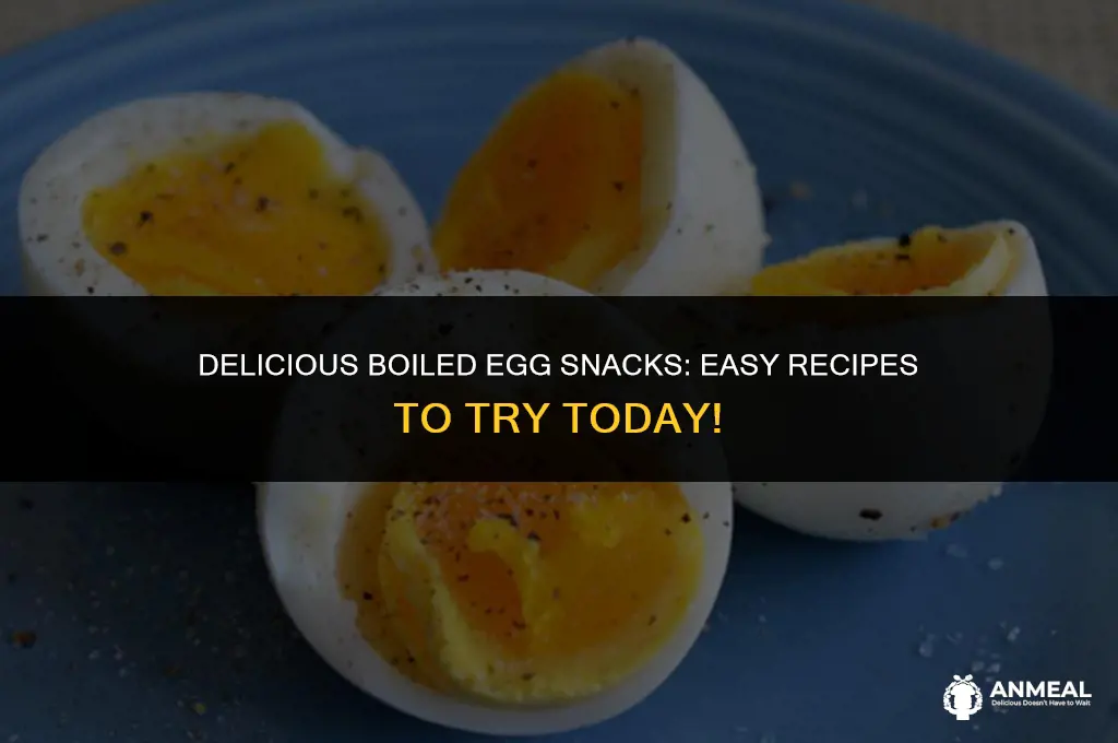 how to make boiled egg snacks
