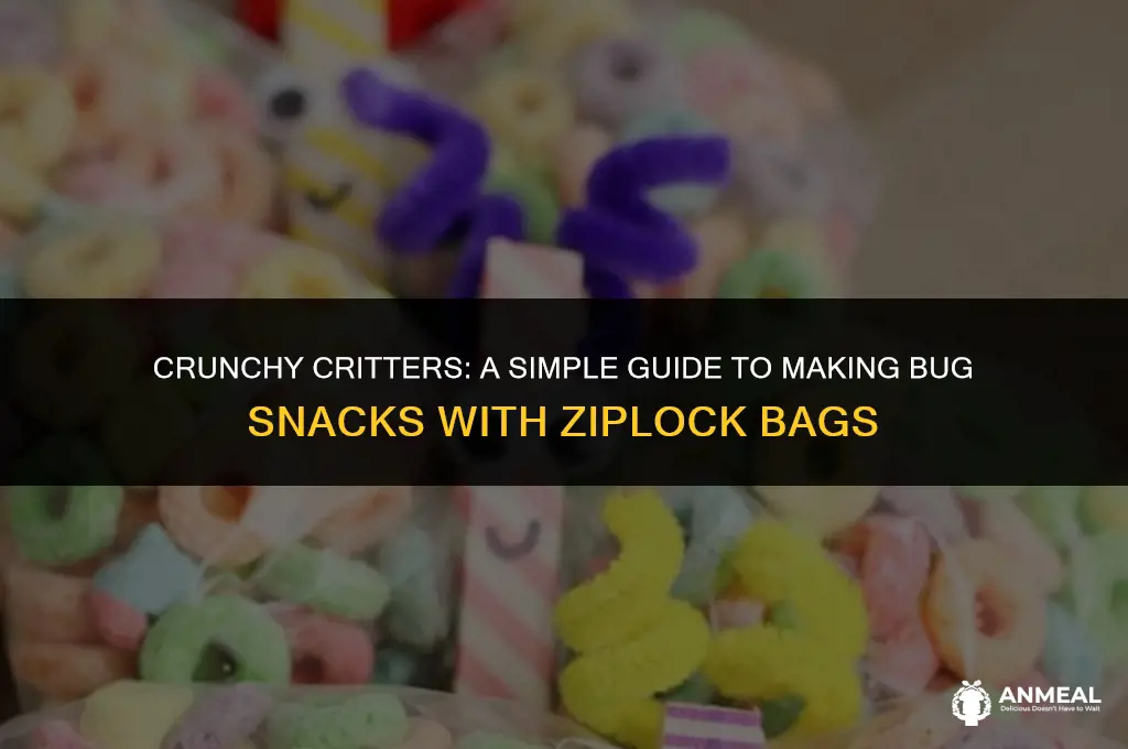 how to make bug snack with zip lock bags