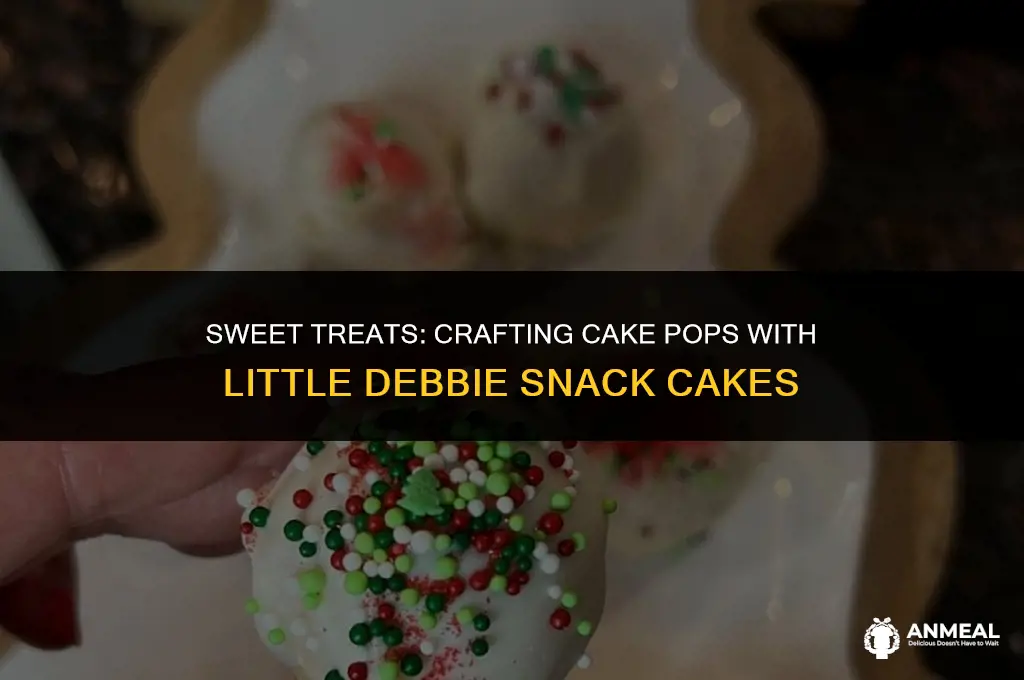 how to make cake pops with little debbie snack cakes