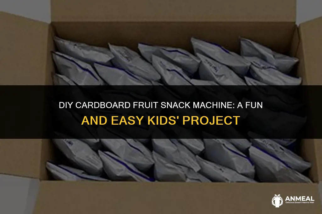 how to make cardboard fruit snack machine easy kids