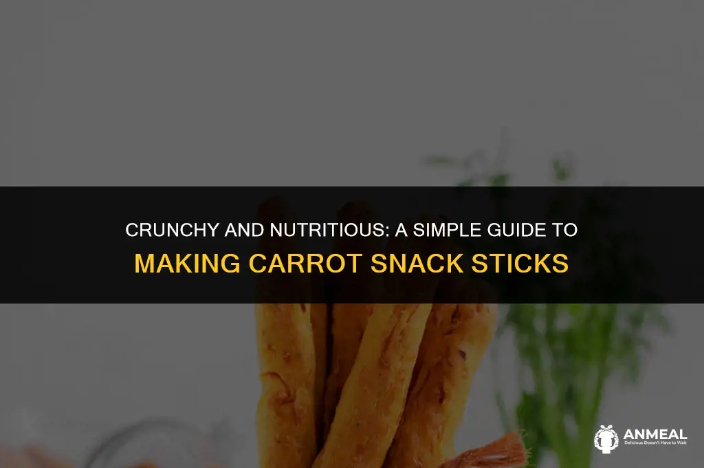 how to make carrot snack sticks