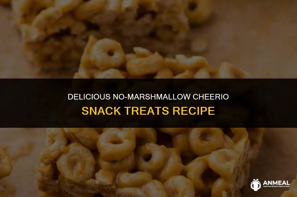how to make cherrios snack treats without marshmellow