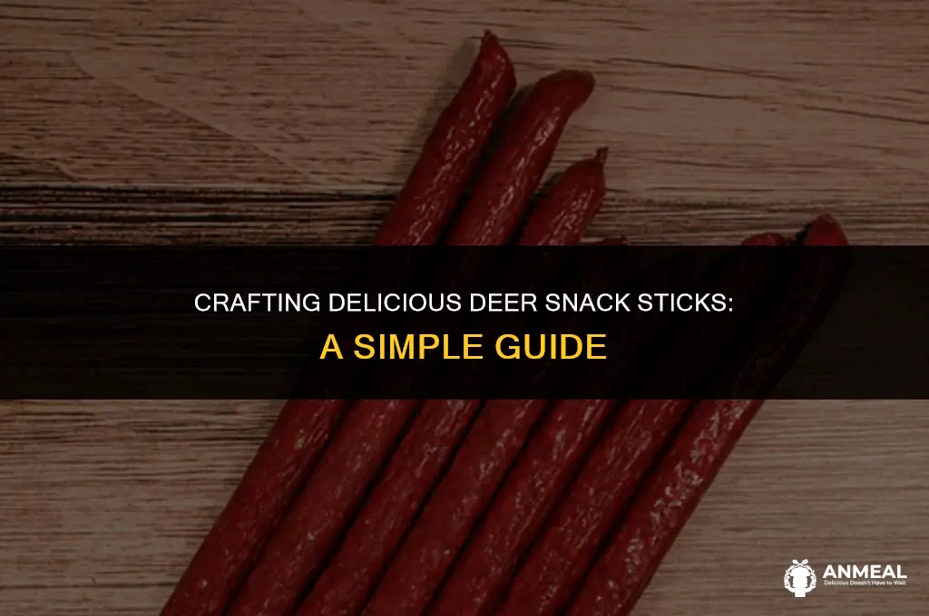 how to make deer snack sticks