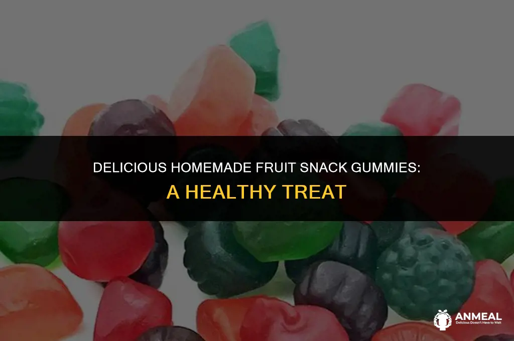 how to make fruit snack gummies