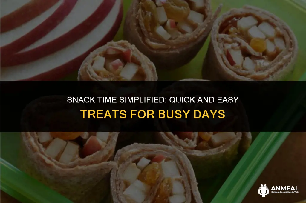 how to make quick snacks