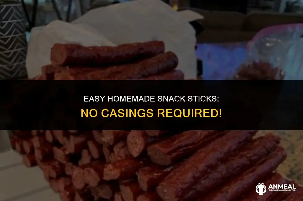 how to make snack sticks without casings