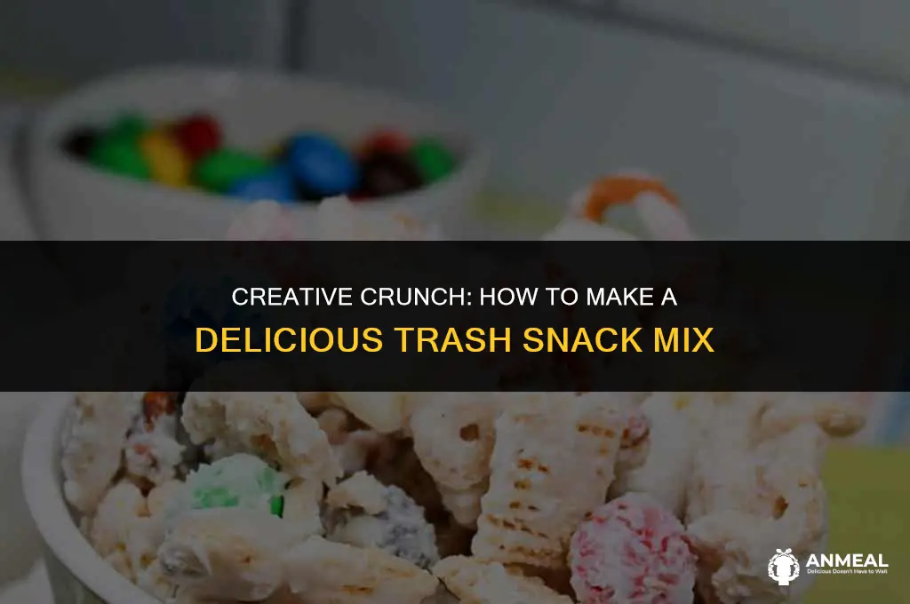 how to make trash snack mix