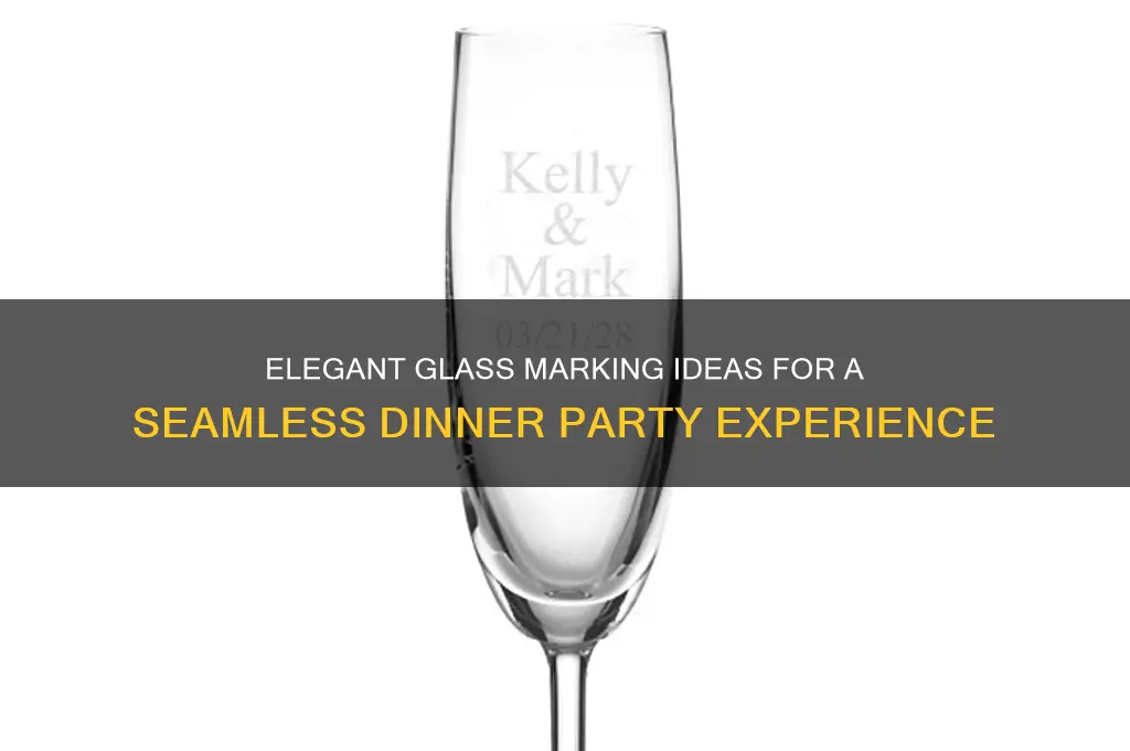 how to mark glasses at a dinner party