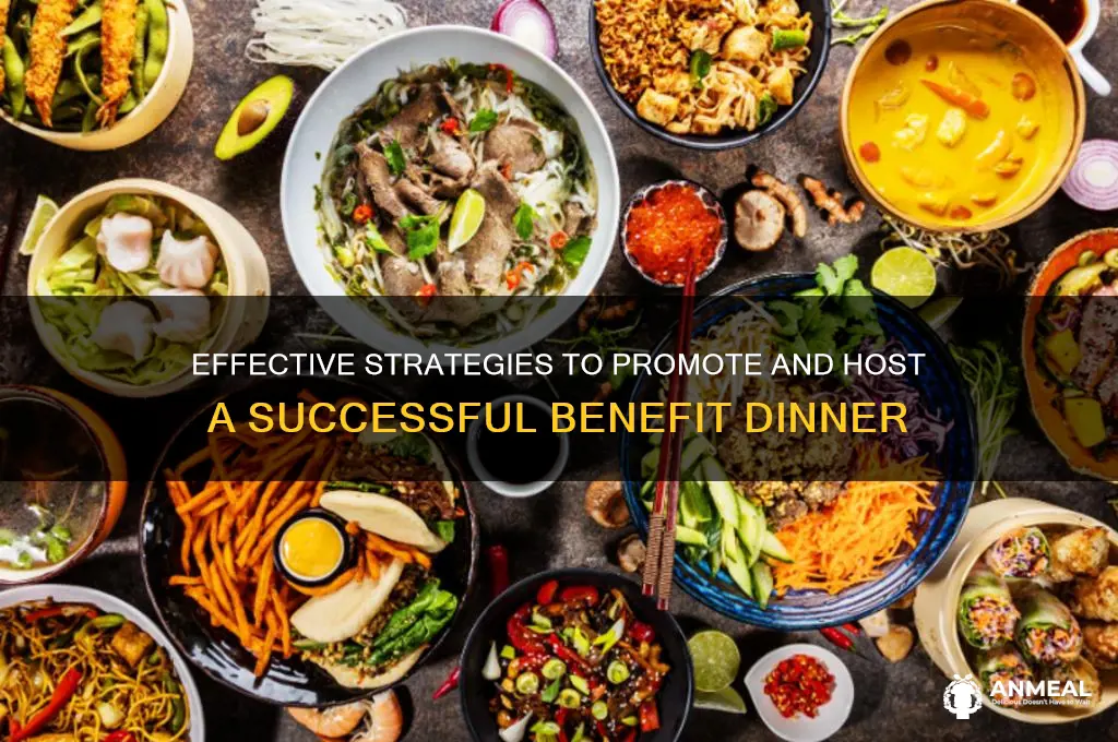 how to market a benefit dinner