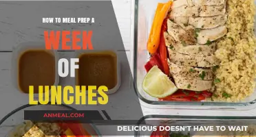 Effortless Lunches: A Week's Worth of Meal Prep Ideas