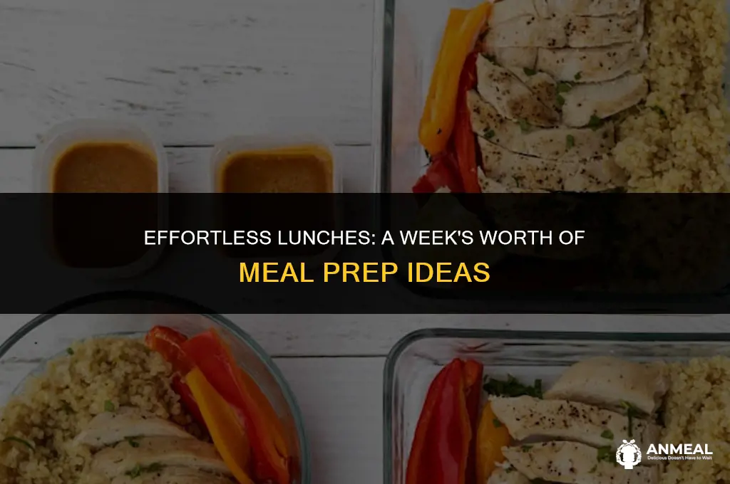 how to meal prep a week of lunches