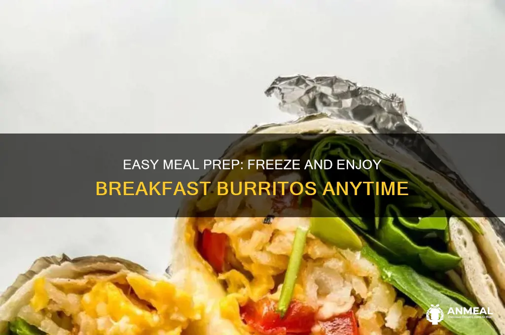 how to meal prep and freeze breakfast burritos