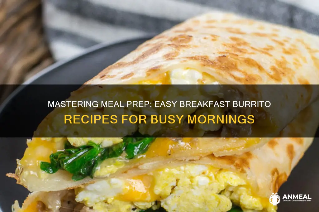 how to meal prep breakfast burrito
