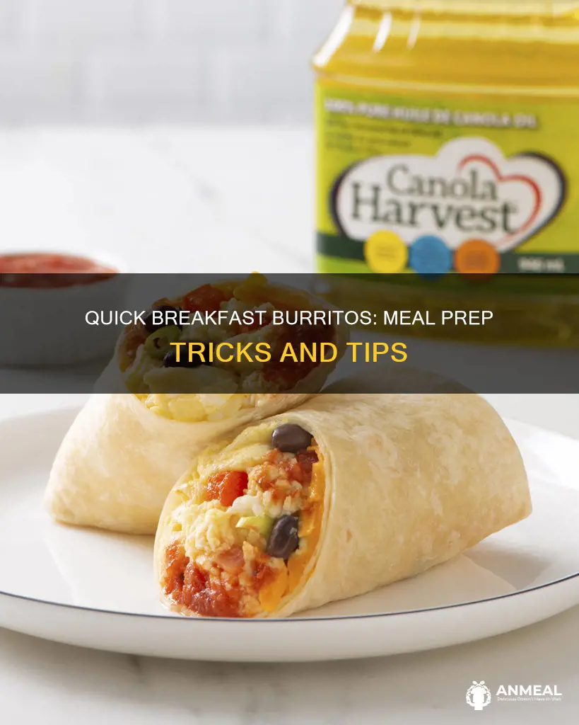 how to meal prep breakfast burritos