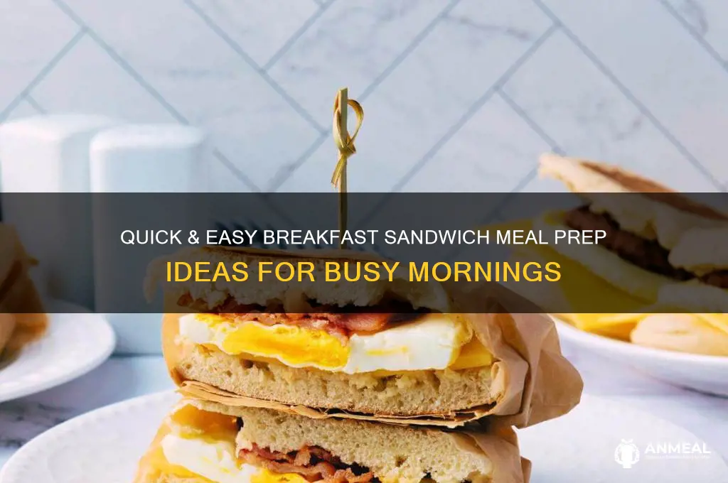 how to meal prep breakfast sandwhiches