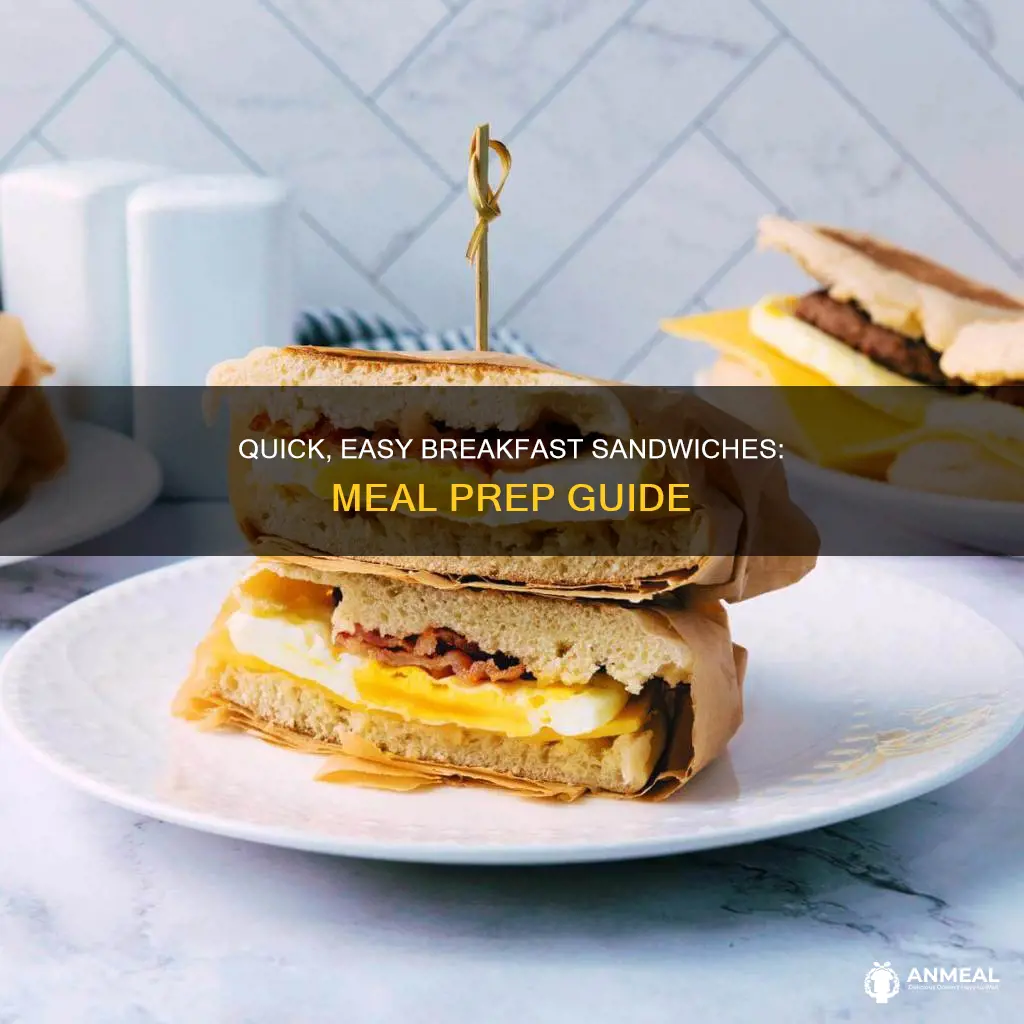 how to meal prep breakfast sandwiches