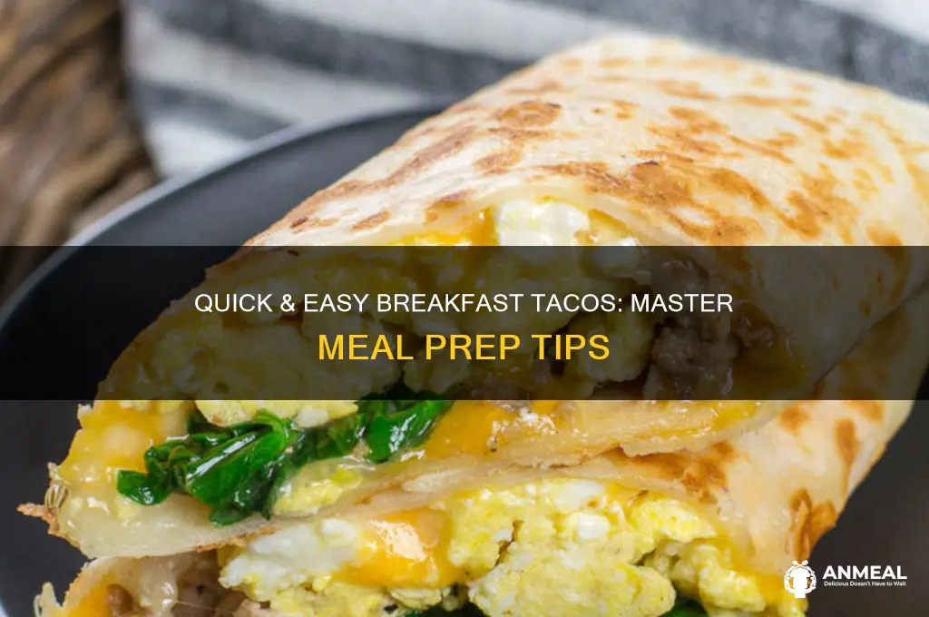 how to meal prep breakfast tacos