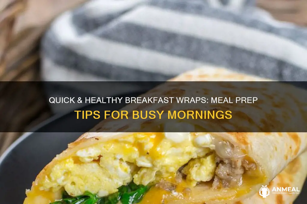 how to meal prep breakfast wraps