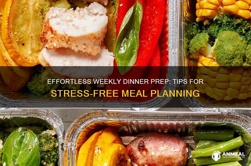 how to meal prep dinner for the week