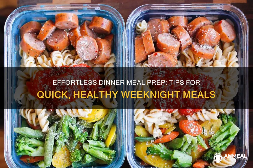 how to meal prep for dinner