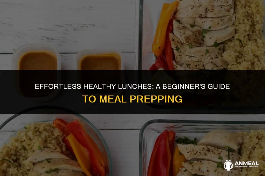 how to meal prep healthy lunches