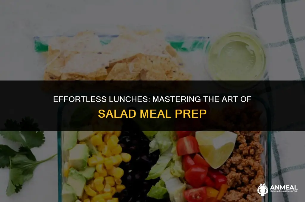 how to meal prep salads for lunch