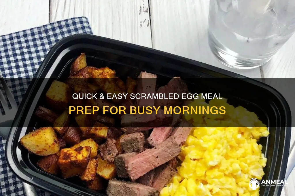 how to meal prep scrambled eggs for breakfast