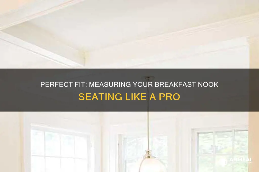 how to measure seating for a breakfast nook