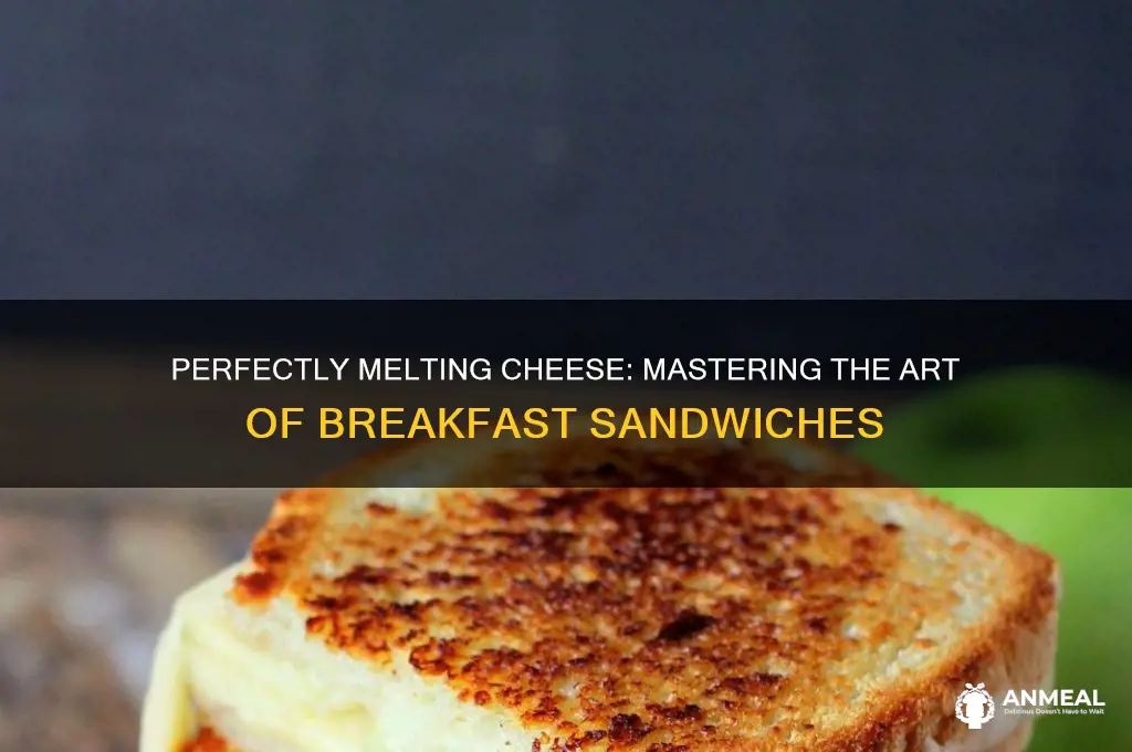 how to melt cheese on breakfast sandwich