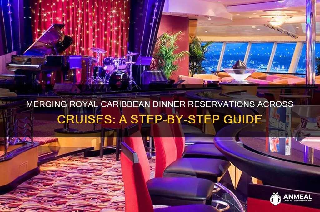 how to merge dinner reservations with other cruises royal caribbean