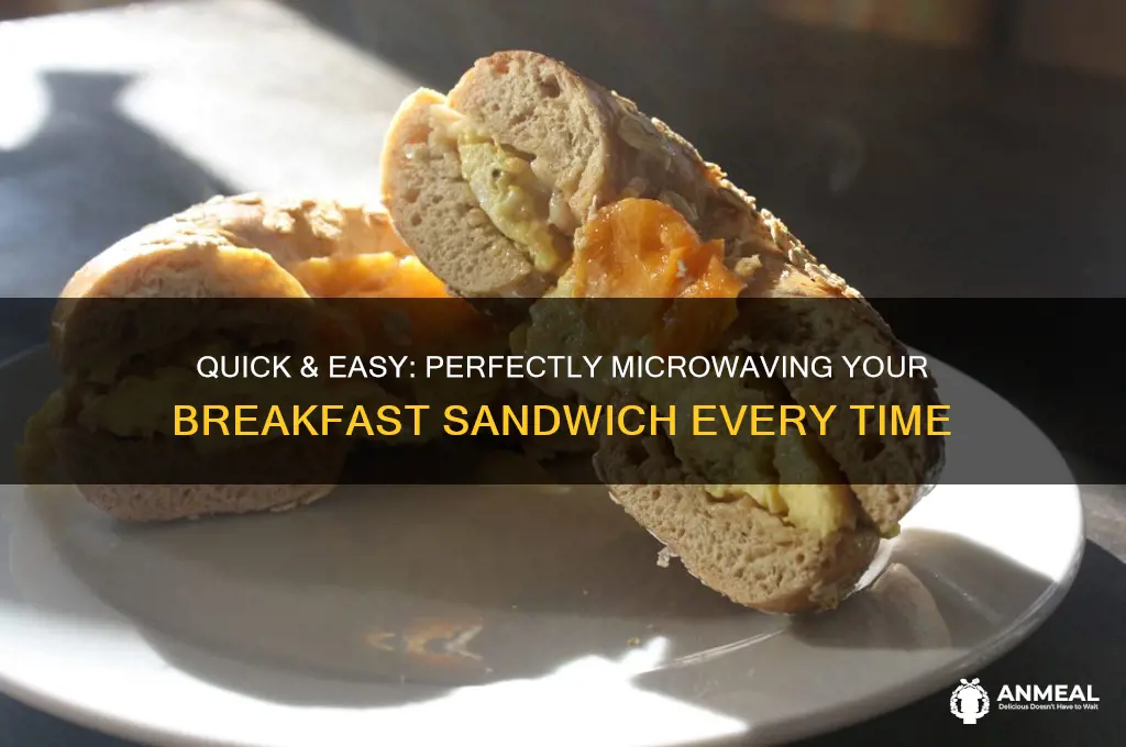 how to microwave a breakfast sandwich
