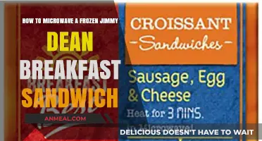 Quickly Heat Your Frozen Jimmy Dean Breakfast Sandwich in the Microwave