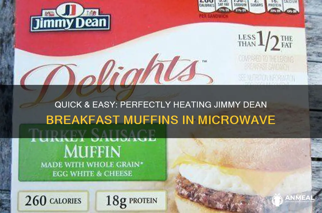 how to microwave jimmy dean breakfast muffin