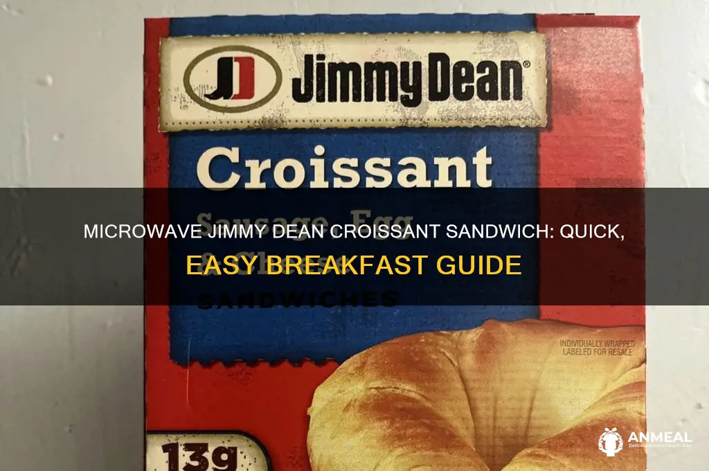 how to microwave jimmy dean croissant breakfast sandwich