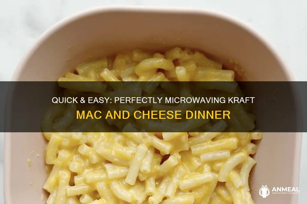 how to microwave kraft mac and cheese dinner