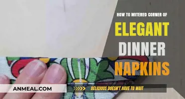 Elegant Napkin Folding: Mastering Mitered Corners for Dinner Parties
