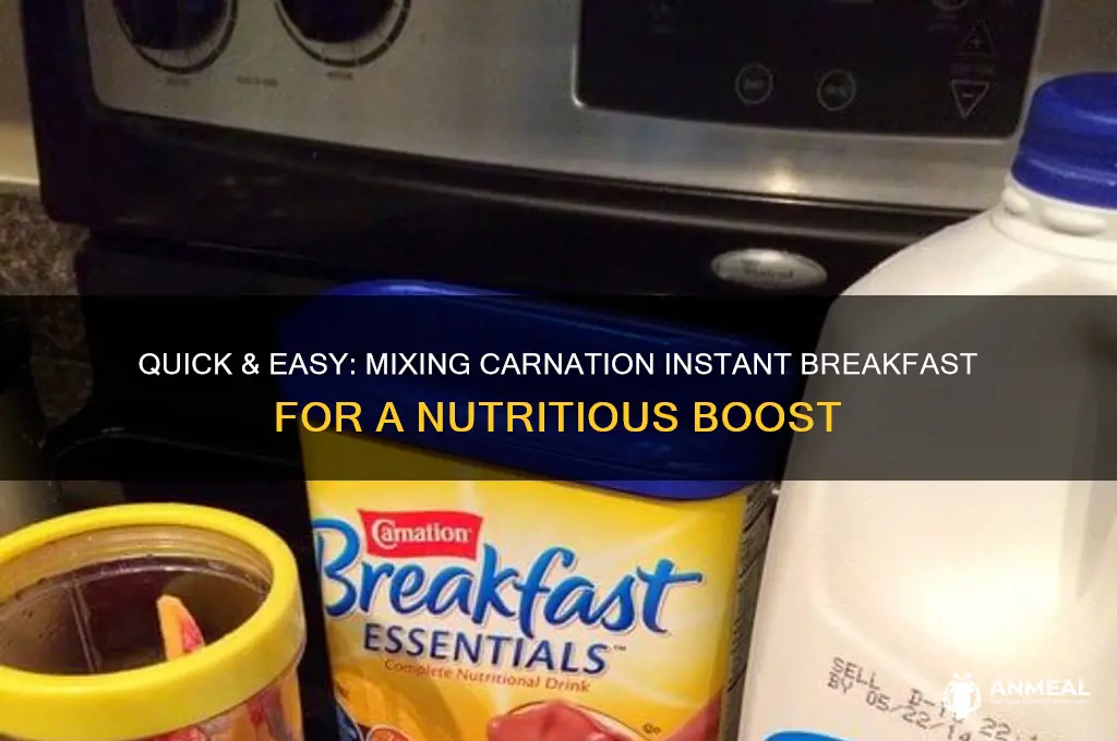 how to mix carnation instant breakfast